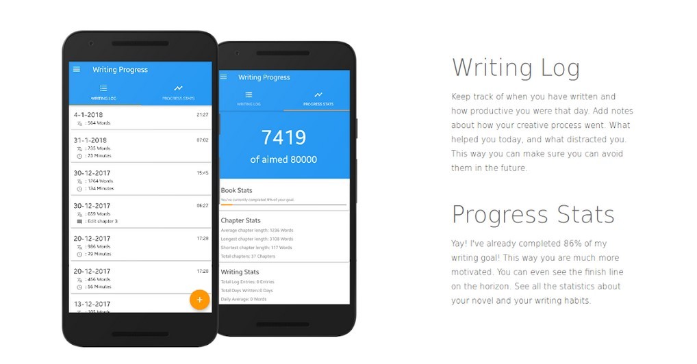 Writer Tools – Novel Planner, Tracker & Editor (Play Store)